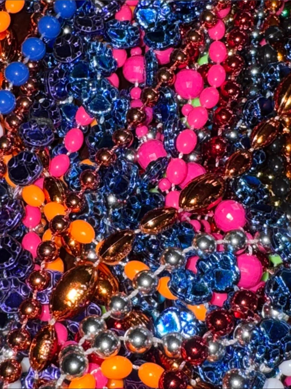 Beaded Necklaces football dog paw  Whistles costume dress up lots of colors